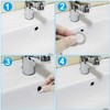 Jiozermi 2 Pcs Silver Sink Overflow Ring, Bathroom Sink Overflow