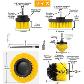 Electric Drill Brush, Electric Cleaning Brush, Compatible with Hexagonal Axis Electric Drills, Great for Cleaning Baths, Kitchens, Bathrooms, Toilets, Window Frames, and Cars