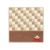 Monchhichi 59-0070070 Classical Towel Handkerchief, Brown, Full Fee Cotton, Cute,