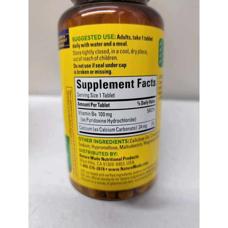 Nature Made 3 PK Nature Made Vitamin B-6 100 mg