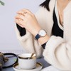 EACHE 12mm Thin Leather Watch Band for Women Ladies Men