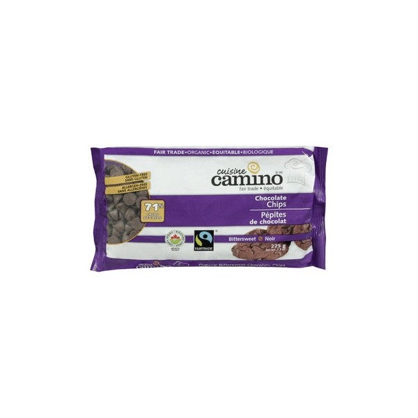 Camino Organic 71% CACAO Bittersweet Chocolate Chips 225 g