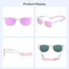 COCOSAND Baby Sunglasses with Strap UV400 Protection Flexible Frame For