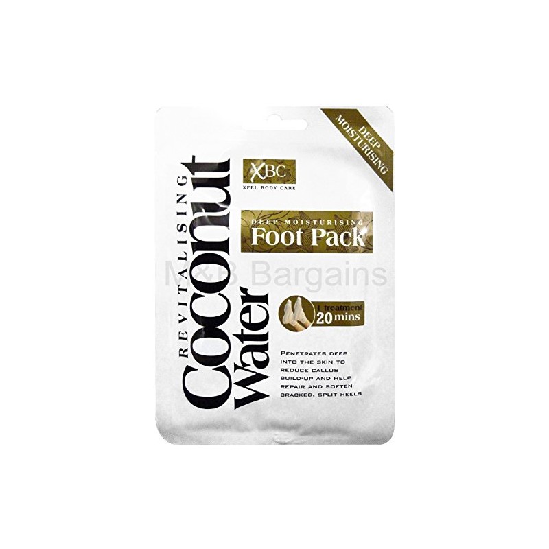 4 x Treatment Deep Moisturising Revitalising Coconut Water Foot Pack