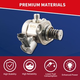 DrCax High Pressure Fuel Pump LR081595 Compatible with Land Rover Range Rover LR4 Discovery Defender 110 Defender 90 Range Rover Sport Range Rover Velar Replace 0261520197 HM10018 LR035527 LR032174