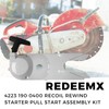 REDEEMX 4223 190 0400 Recoil Rewind Starter Pull Start Assembly