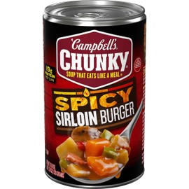 Campbell's Chunky Soup, Spicy Sirloin Burger Soup, 18.8 Ounce Can