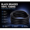 Black Braided Vinyl Tubing 5/8" - 10ft High Pressure Reinforced