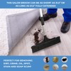 ForPro Extendable Salon Broom, Non-Scratch Rubber Bristles, Aluminum Handle Adjustable