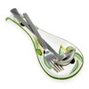 Lashuma Handmade Spoon Rest Italian Ceramic Cooking Spoon Rest Relief