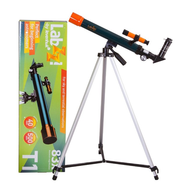 Levenhuk LabZZ T1 Refractor Telescope for Young Astronomers with Adjustable Height