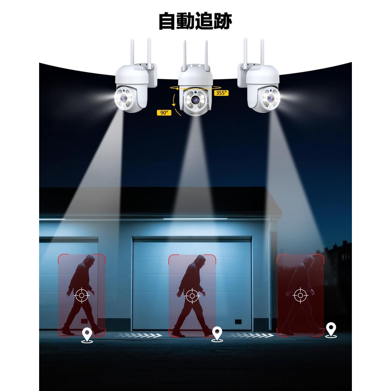 OOSSXX Security Camera, Network Camera, Wi-Fi Camera, Pet Camera, Dome