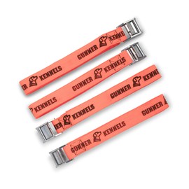 Tie-Down Strap Kit - Cam Buckle Tie-Down Straps for Dog Crate - Security Straps for Trucks - 5,100 LB Break Strength - Size: Traditional (4) 8 ft (Blaze Orange)