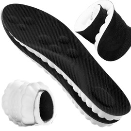 4 PCS Cut-Out Insoles 4D Cloud Soles Ultra Comfort Soft Memory Foam Cushioning Cloud Insoles for Men Women