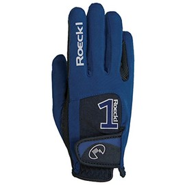 Roeckl Sports Gloves Model Mansfield, Unisex Riding Glove, Navy, 6.5