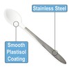 Rehabilitation Advantage Long Teaspoon with Plastisol Coating, White
