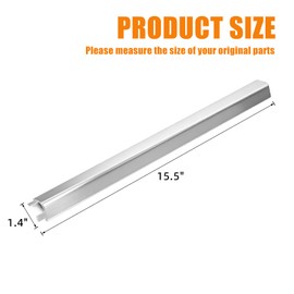 Hisencn Heat Plates - for Charbroil Performance 5 Burner Gas Grill 463448021, 463450022, 463451022, 463455021, 463449021, Grill Replacement Parts, G325-0002-W1 Heat Plates, Stainless Steel, 15.55"