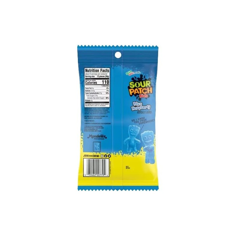 Sour Patch Blue Raspberry 8oz / 226g - American Candy