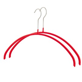 Mawa by Reston Lloyd Euro Series Non-Slip Space Saving Clothes Hanger for Shirts & Dresses, Style 40/P, Set of 2, New Red