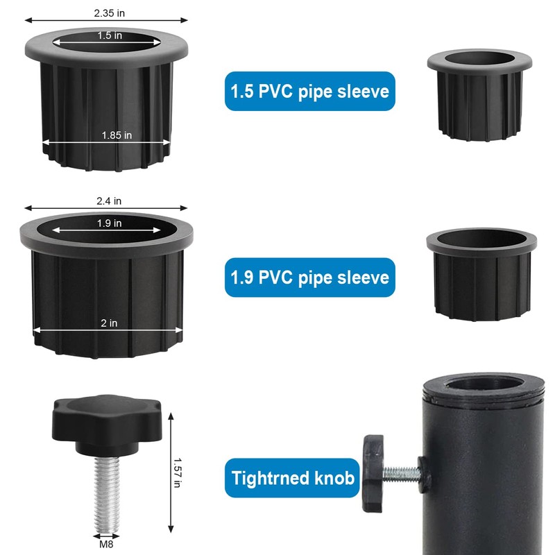 6 Pcs Umbrella Base Stand Replacement Parts, Patio Umbrella Stand