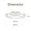 Maymom Duckbill Valve Compatible with Momcozy S9/S12, Spectra Caracup, FEISIKE