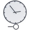 Wooden Wall Clock Silent Non Ticking Round Clock with Hook
