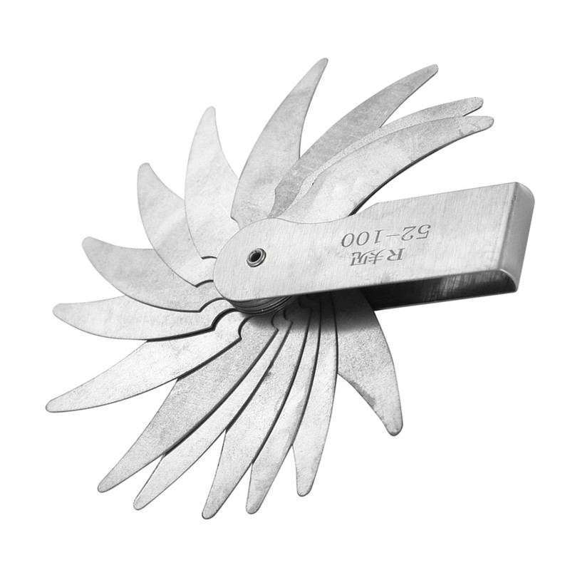 Stainless Steel Radius Fillet Gauge External Internal Concave Convex Measuring