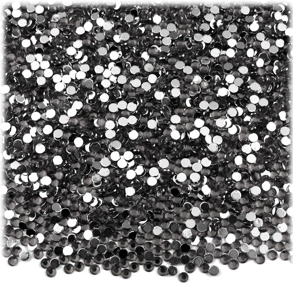 The Crafts Outlet 3,000pc Flatback Acrylic Rhinestones Round 2mm Tiny