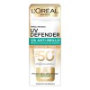 Crema Facial Loreal Protectora Fps50 Tono Medio Anti Brillo
