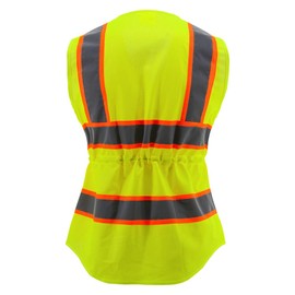 OPLERAI Safety Vest Reflective for Woemn High Visibility Construction Vest, Yellow-z, Medium