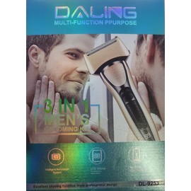 Daling Rechargeable Multi-Function Purpose 3 in 1 Men's Grooming Kit DL-9253