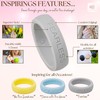 Inspirational Silicone Ring 3 Pack - Stylish Silicone Wedding Bands