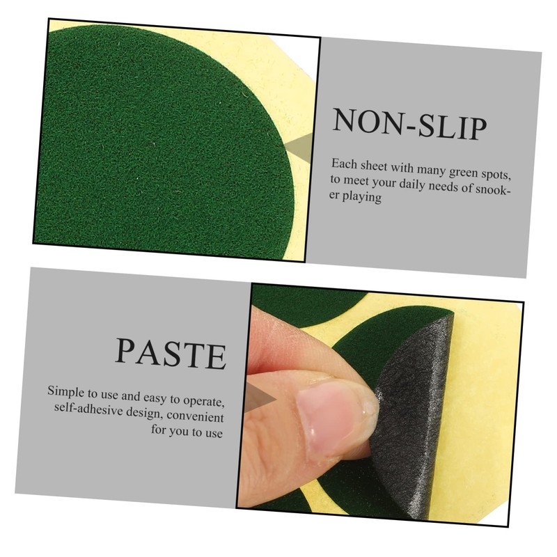 SUPVOX Pool 2 Sheets Billiard Table Cover Patch Green Dots