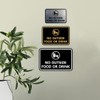 Signs ByLITA Classic Framed No Outside Food or Drink Sign