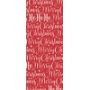 Merry Christmas Red White Script Christmas Glick Tissue Wrap Wrapping