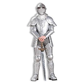 Forum Knight In Shining Armor Complete Costume, Silver, One Size