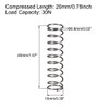 sourcing map Compression Spring 10 mm External End 0.8 mm
