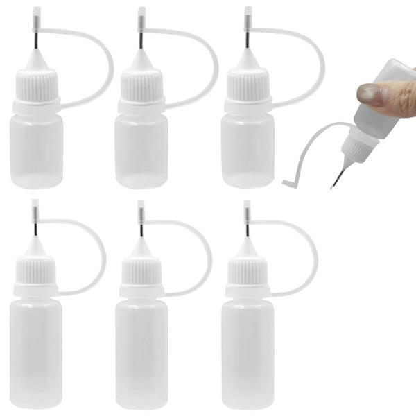 6 Pcs Needle Bottle Set, Needle Bottles 5/10 ml, Precision