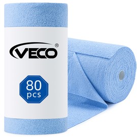 Microfiber Cleaning Cloth Roll 80 PCS, 12" x 12"