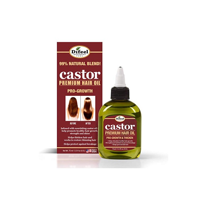 Difeel Aceite para el cabello Castor Pro-Growth 2.5 oz. -