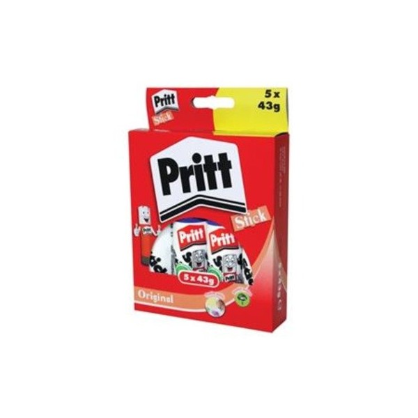 Pritt Solid Washable Non-Toxic Stick Glue, 43 g - Large, Pack of 10