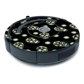 MightySkins Skin for iRobot Roomba 675 Minimal Coverage - Nighttime Skulls | Protective, Durable, and Unique Vinyl Decal wrap Cover | Easy to Apply, Remove, and Change Styles | Made in The USA