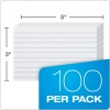 Oxford Ruled On Front Lined Index Cards, White, 3x5 Inch