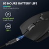 DeLUX Gaming Maus Kabellos, mit PAW3395 Sensor 26000DPI, Tri-Mode, Huano
