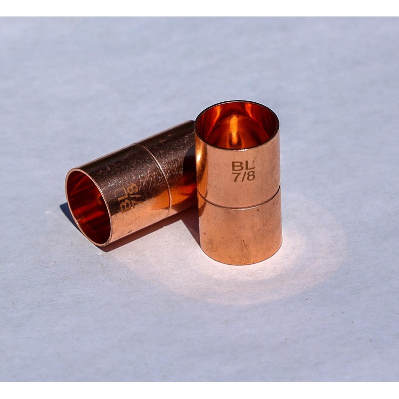 ACR Straight Coupling Copper Fittings for HVAC – 7/8 Inch