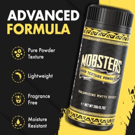 Mobsters Emporium Hair Texture Powder- Suitable for All Hair Types- Instant Hair Volume- Matte Finish- Styling Powder- Hair Powder Men - Hair Styling Powder Men