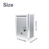 Suggestion Drop Box with Lock, Multi-Purpose Wall Mount Aluminum Alloy