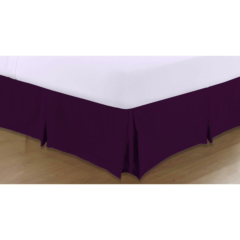 Sapphire Collection PLAIN DYED POLY COTTON PLEATED PLATFORM BASE VALANCE