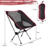 Thallike Ultralight Camping Chair, Portable Folding Backpacking Chair, Compact Camping