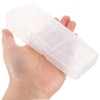 Healeved 3pcs Razor Travel Case: Clear Razor Carrying Box Organizer